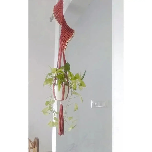 Macrame Plant Holder (handcrafted)